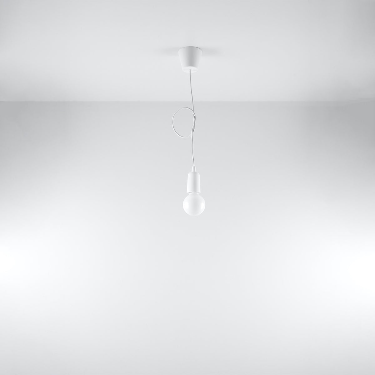 Pendelleuchte DIEGO 1 weiß Sollux Lighting