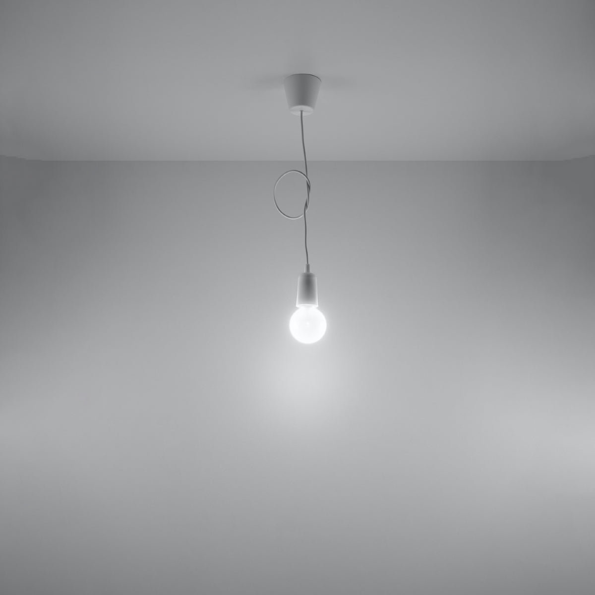 Pendelleuchte DIEGO 1 weiß Sollux Lighting