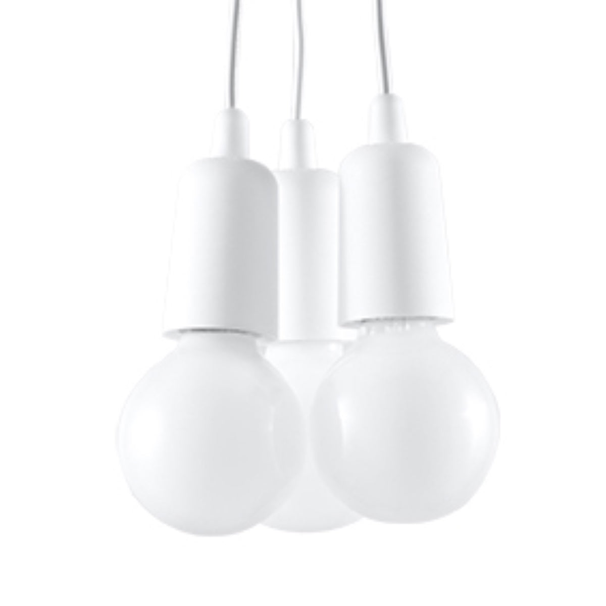 Pendelleuchte DIEGO 3 weiß Sollux Lighting