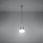 Pendelleuchte DIEGO 3 weiß Sollux Lighting