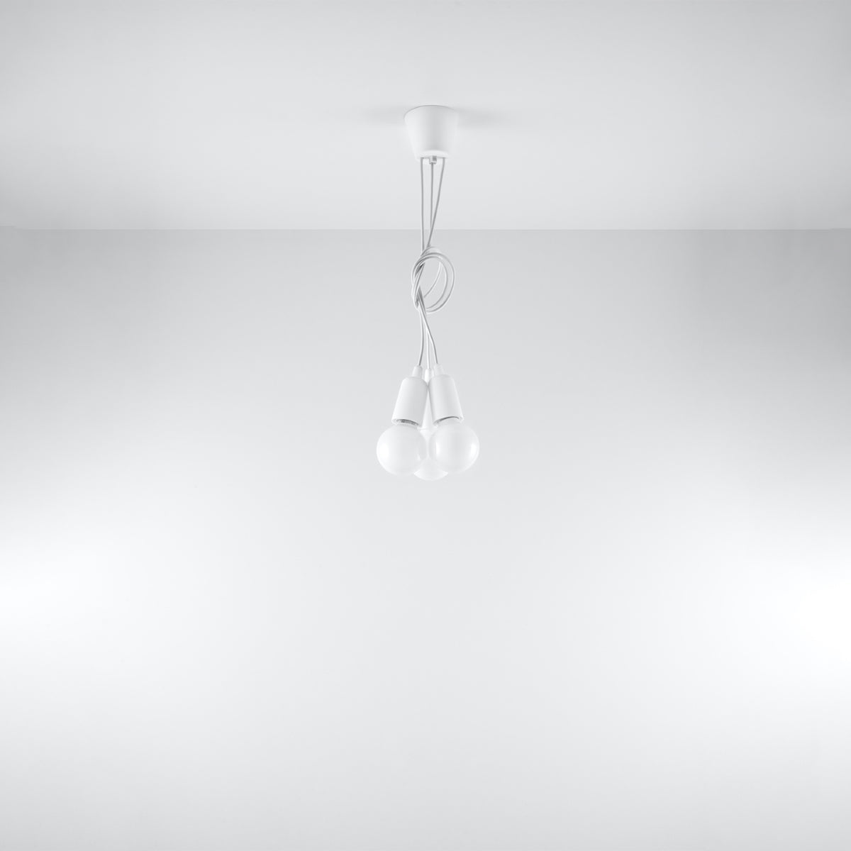 Pendelleuchte DIEGO 3 weiß Sollux Lighting