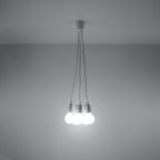 Pendelleuchte DIEGO 5 weiß Sollux Lighting