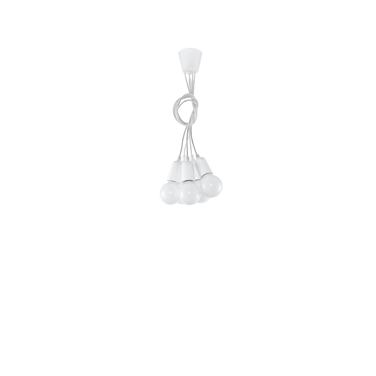Pendelleuchte DIEGO 5 weiß Sollux Lighting