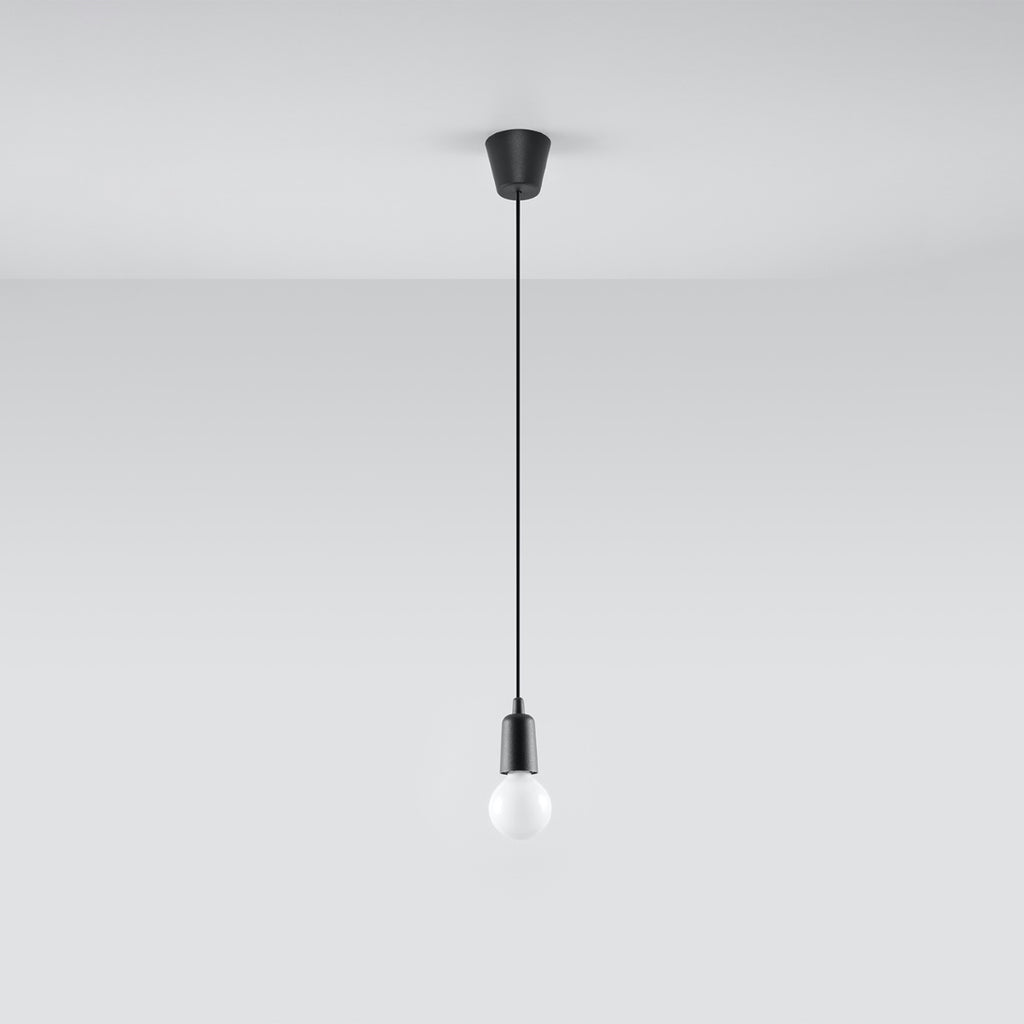 Pendelleuchte DIEGO 1 schwarz Sollux Lighting