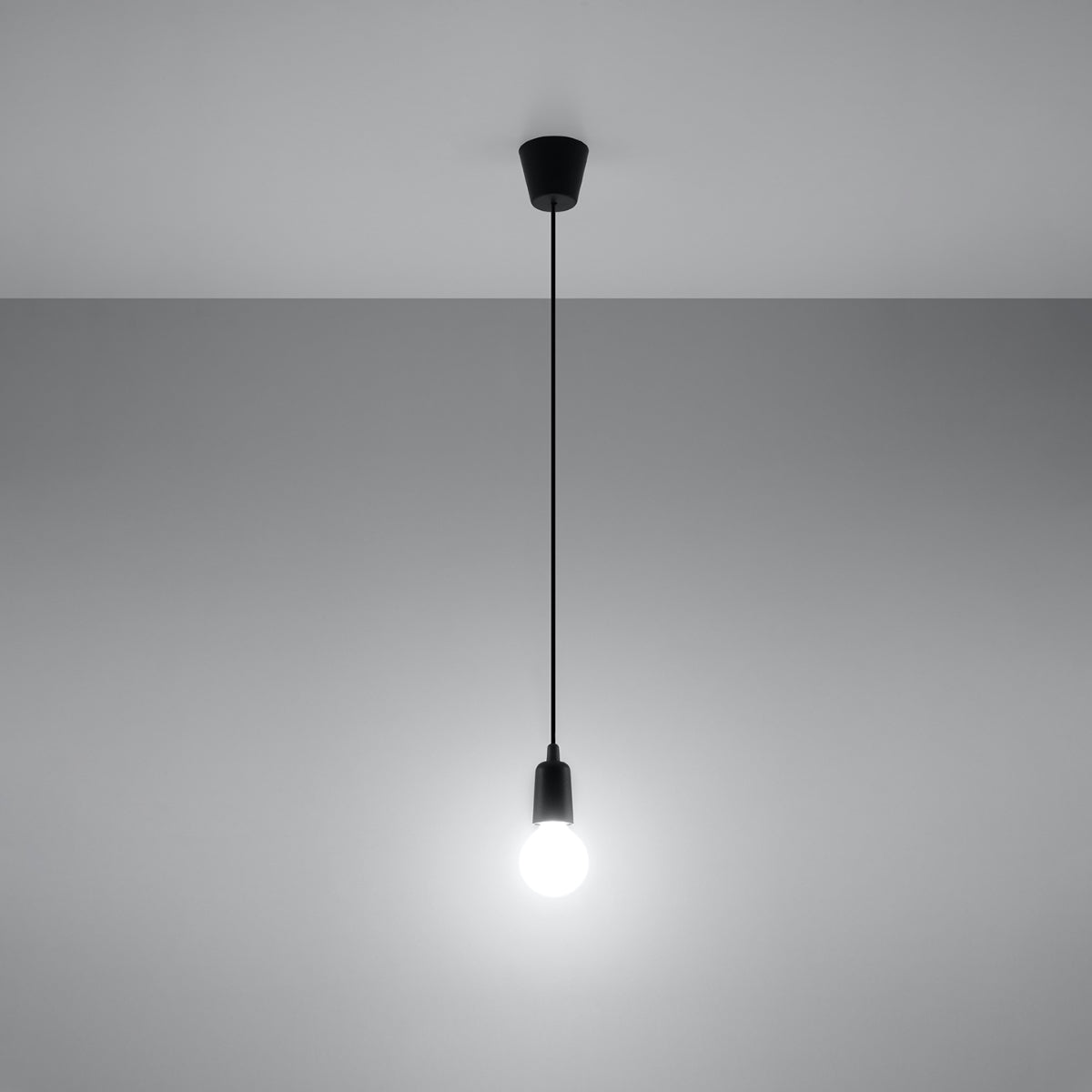 Pendelleuchte DIEGO 1 schwarz Sollux Lighting