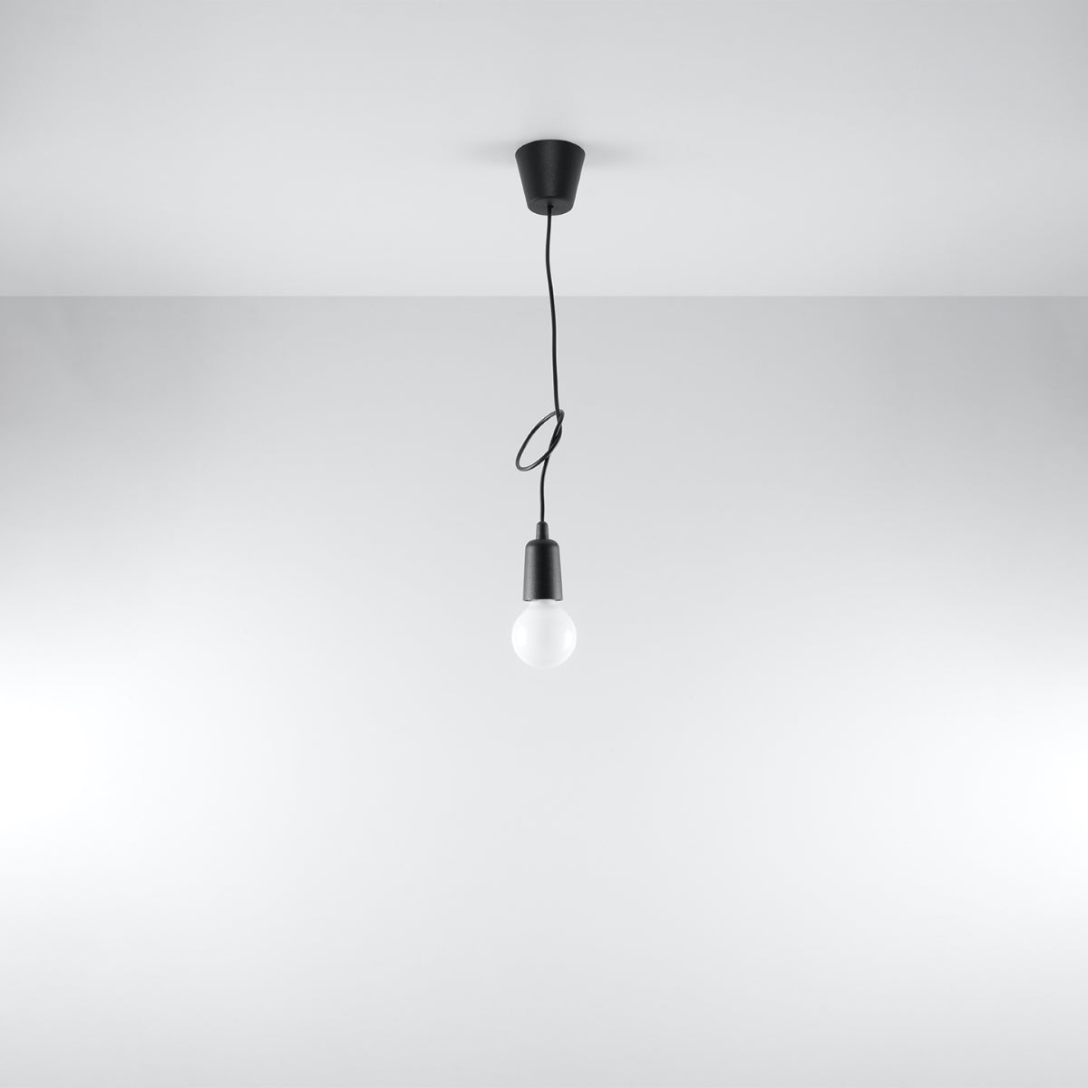 Pendelleuchte DIEGO 1 schwarz Sollux Lighting