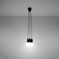 Pendelleuchte DIEGO 3 schwarz Sollux Lighting
