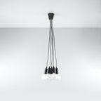 Pendelleuchte DIEGO 5 schwarz Sollux Lighting