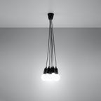 Pendelleuchte DIEGO 5 schwarz Sollux Lighting