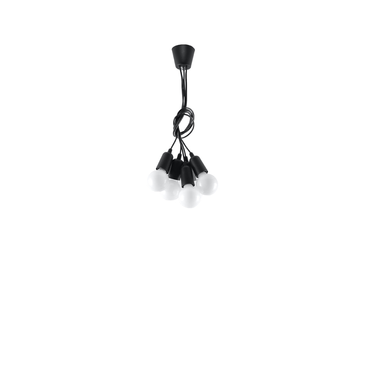 Pendelleuchte DIEGO 5 schwarz Sollux Lighting