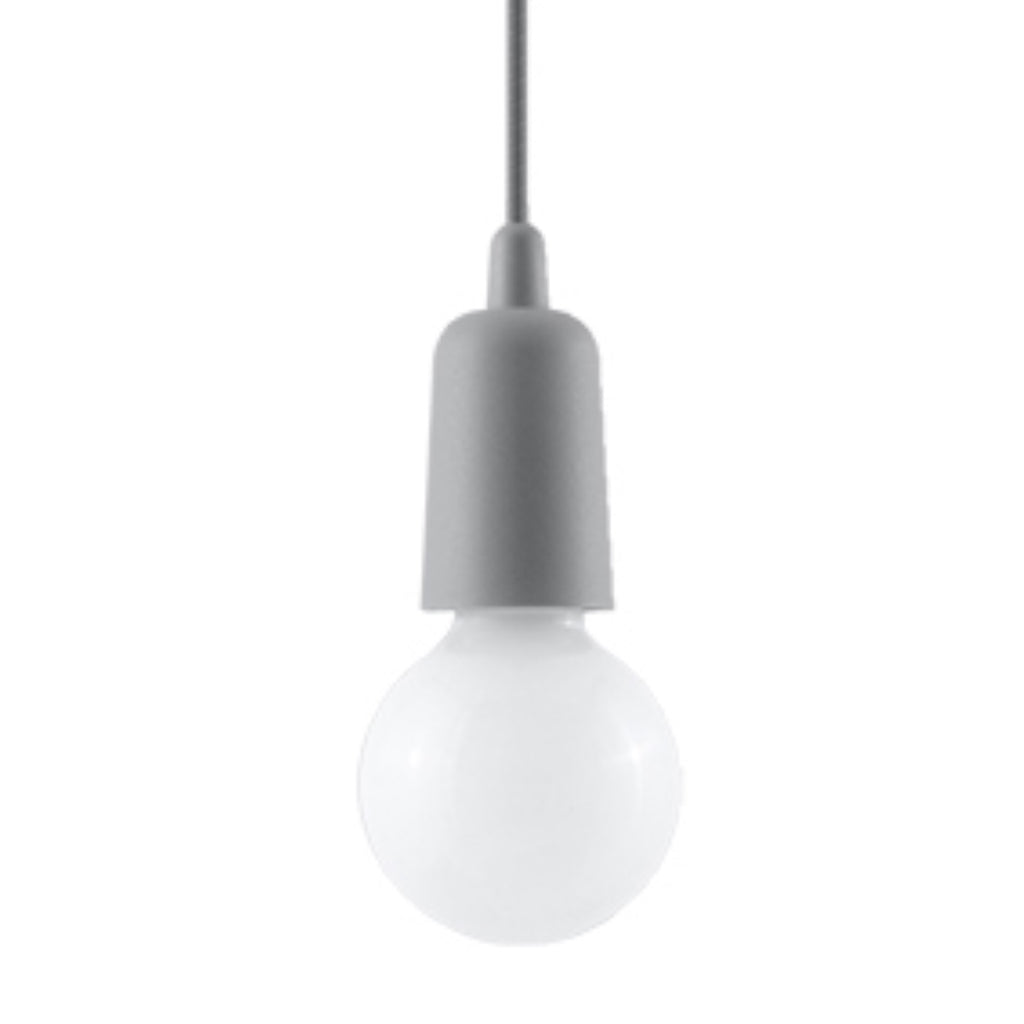 Pendelleuchte DIEGO 1 grau Sollux Lighting
