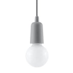 Pendelleuchte DIEGO 1 grau Sollux Lighting