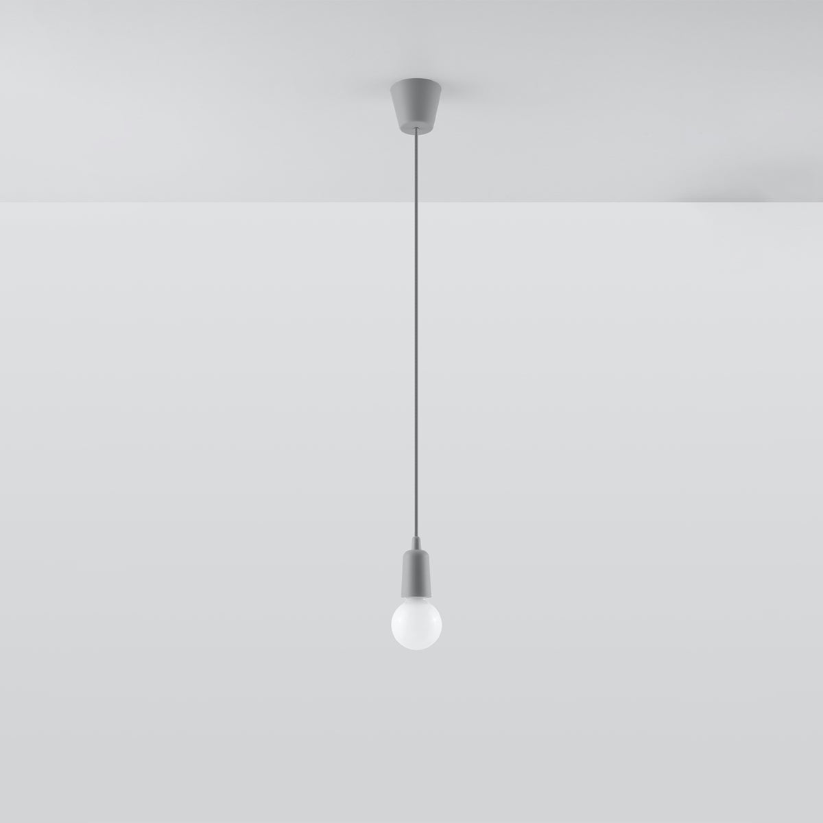 Pendelleuchte DIEGO 1 grau Sollux Lighting