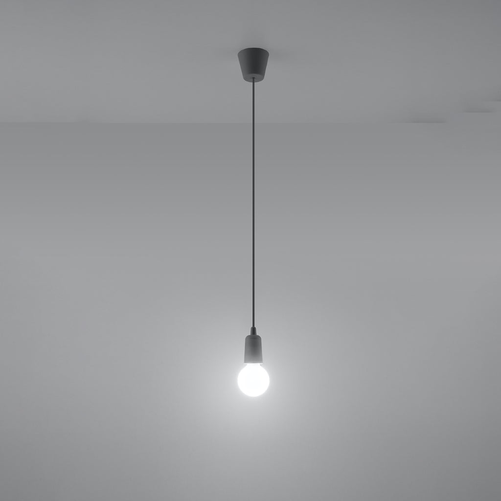 Pendelleuchte DIEGO 1 grau Sollux Lighting