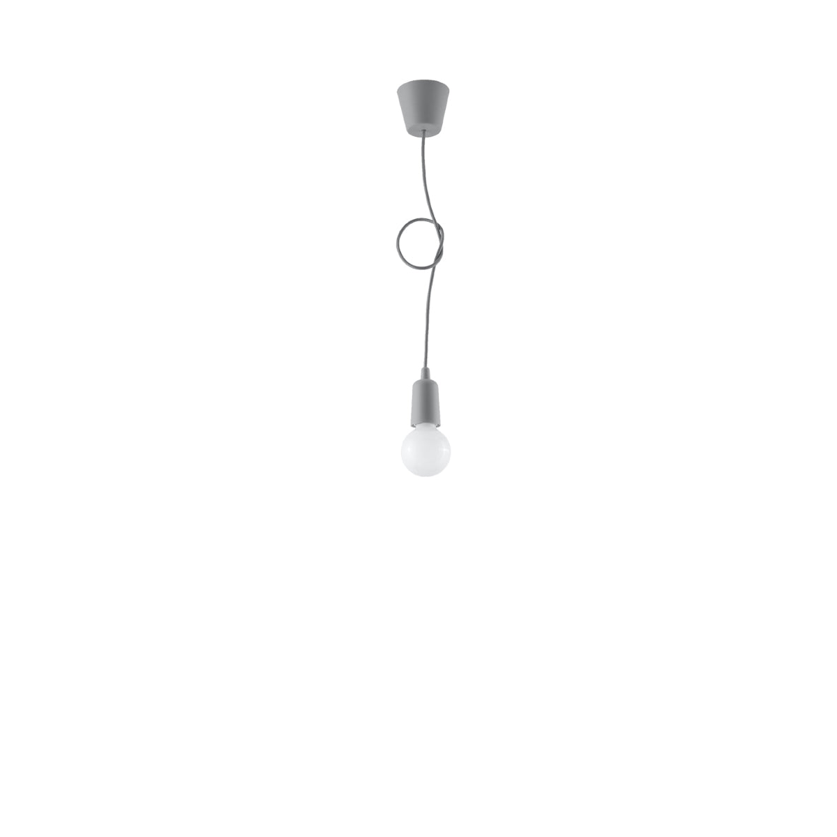 Pendelleuchte DIEGO 1 grau Sollux Lighting