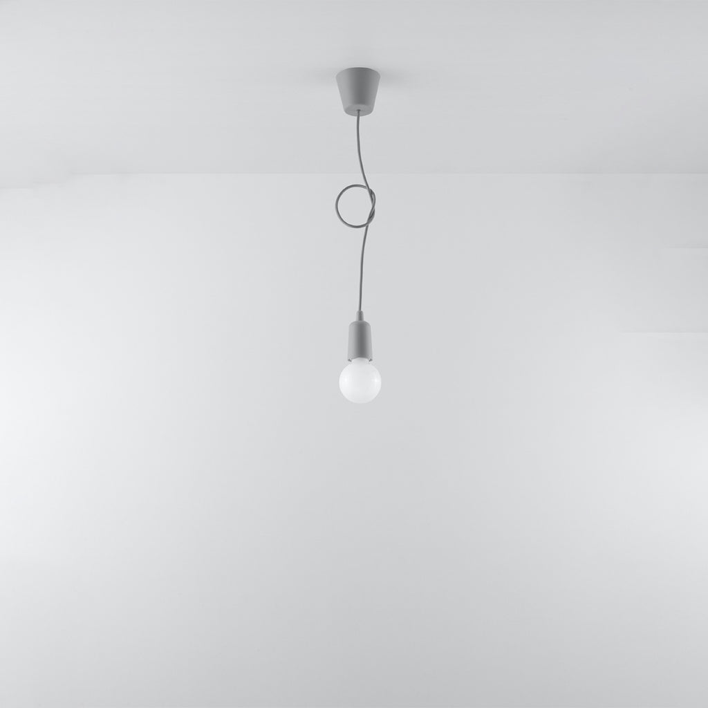 Pendelleuchte DIEGO 1 grau Sollux Lighting