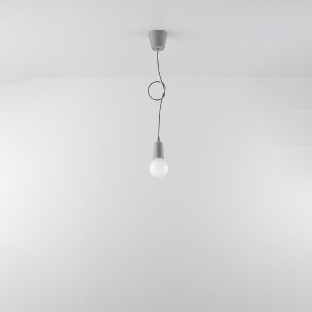 Pendelleuchte DIEGO 1 grau Sollux Lighting