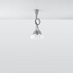 Pendelleuchte DIEGO 5 grau Sollux Lighting