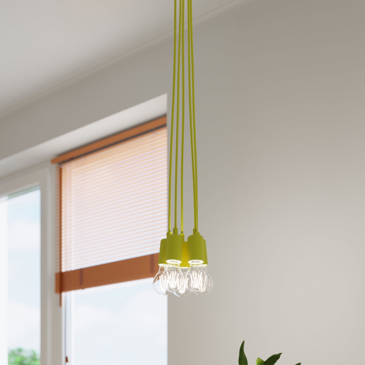 Pendelleuchte DIEGO 3 gelb Sollux Lighting