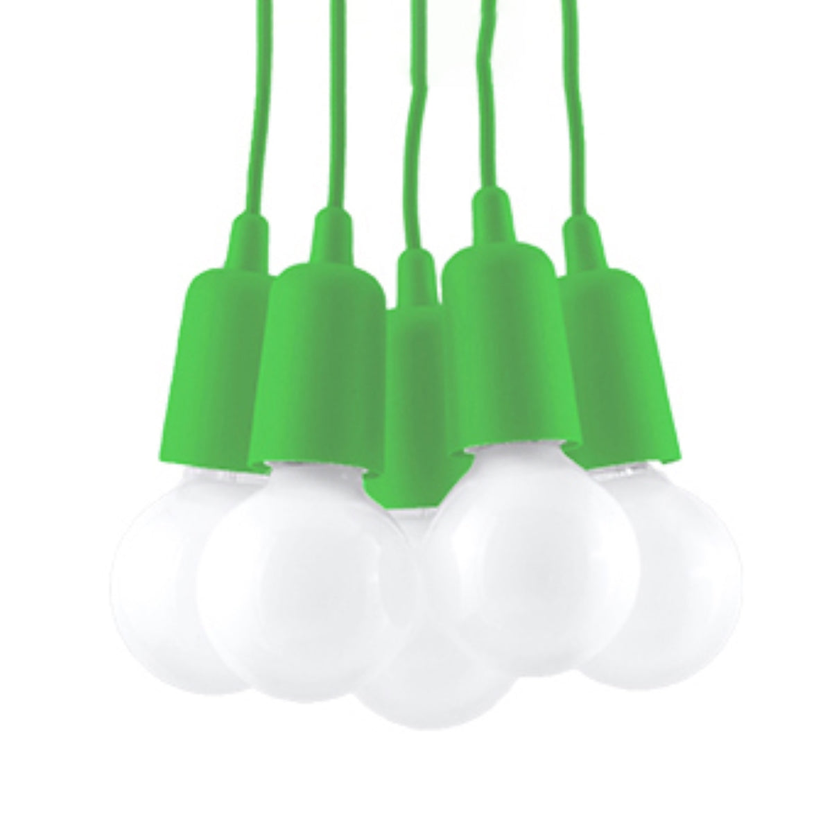 Pendelleuchte DIEGO 5 grün Sollux Lighting