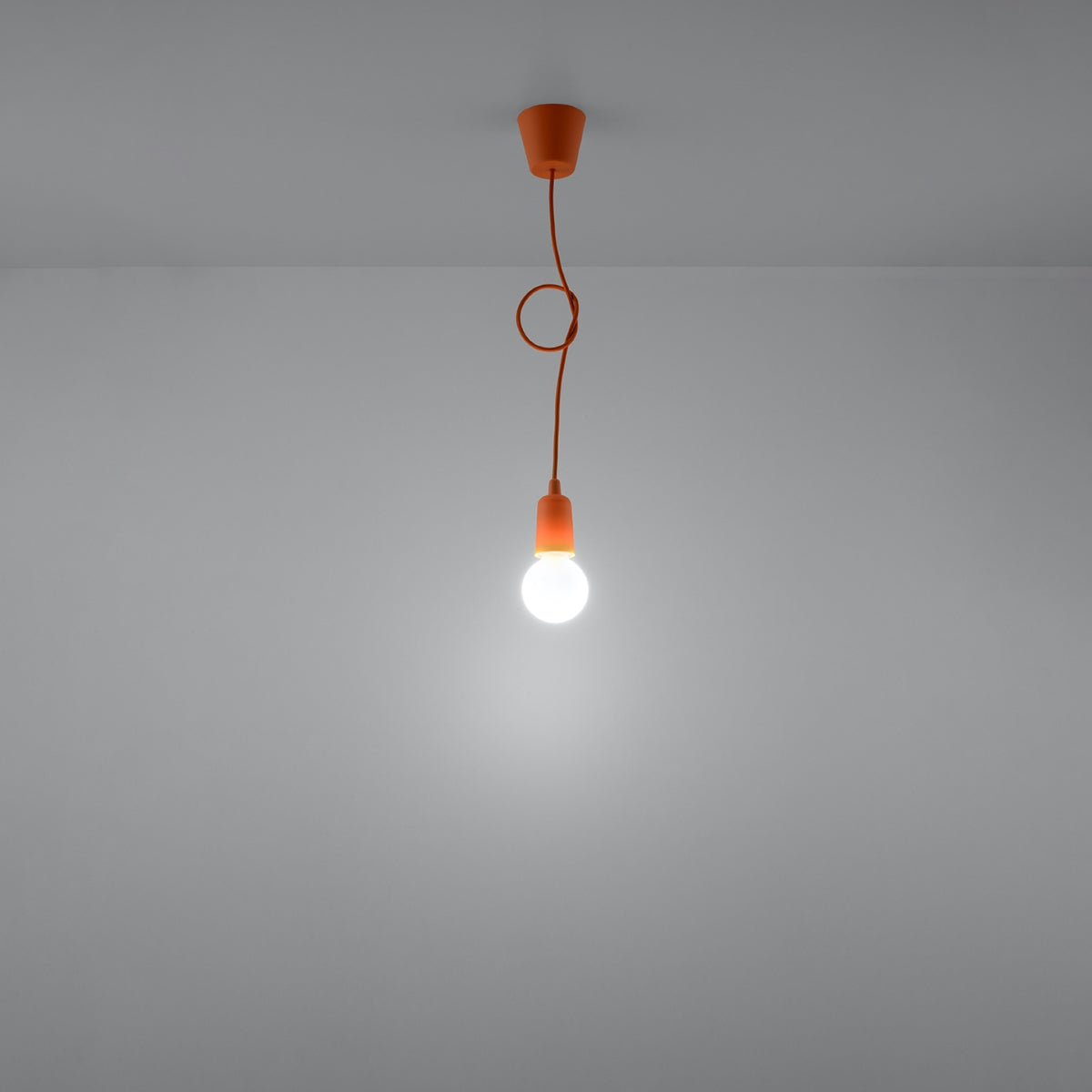 Pendelleuchte DIEGO 1 orange Sollux Lighting