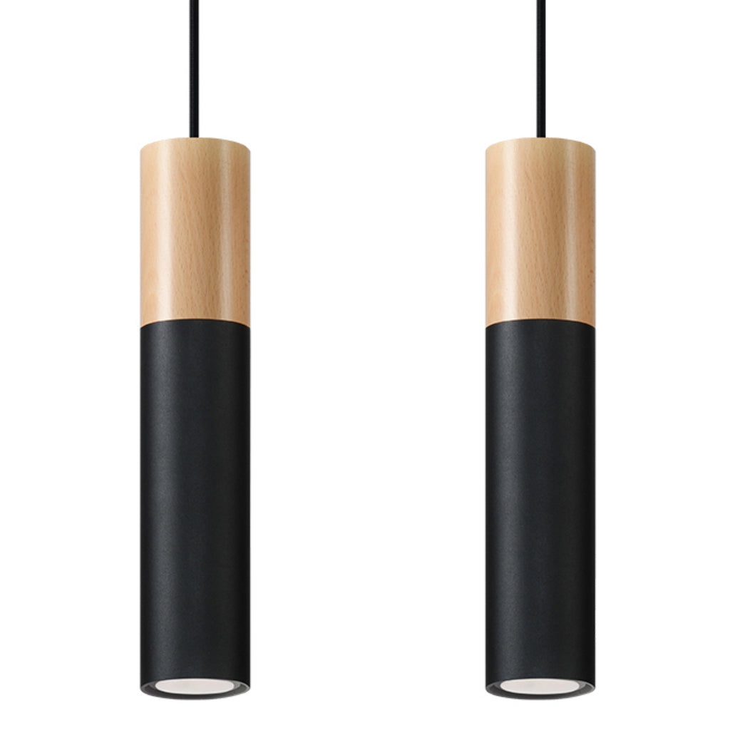 Pendelleuchte PABLO 2 schwarz Sollux Lighting