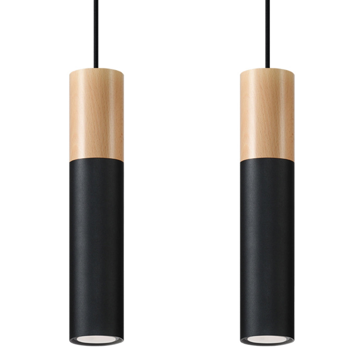 Pendelleuchte PABLO 2 schwarz Sollux Lighting