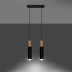 Pendelleuchte PABLO 2 schwarz Sollux Lighting