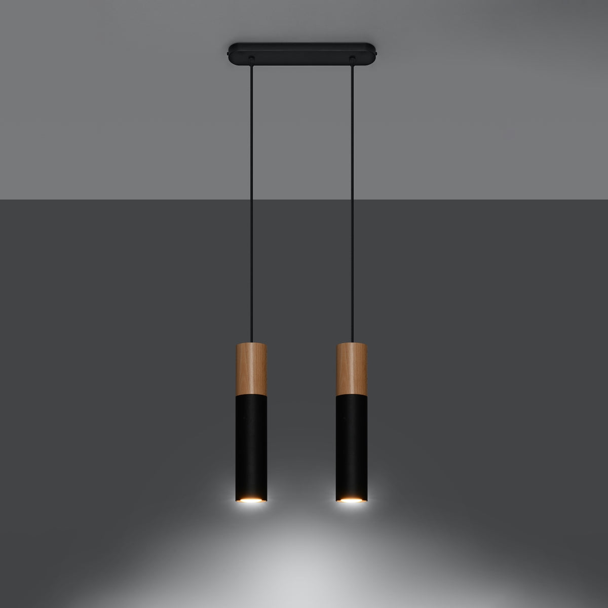 Pendelleuchte PABLO 2 schwarz Sollux Lighting