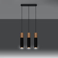Pendelleuchte PABLO 3 schwarz Sollux Lighting