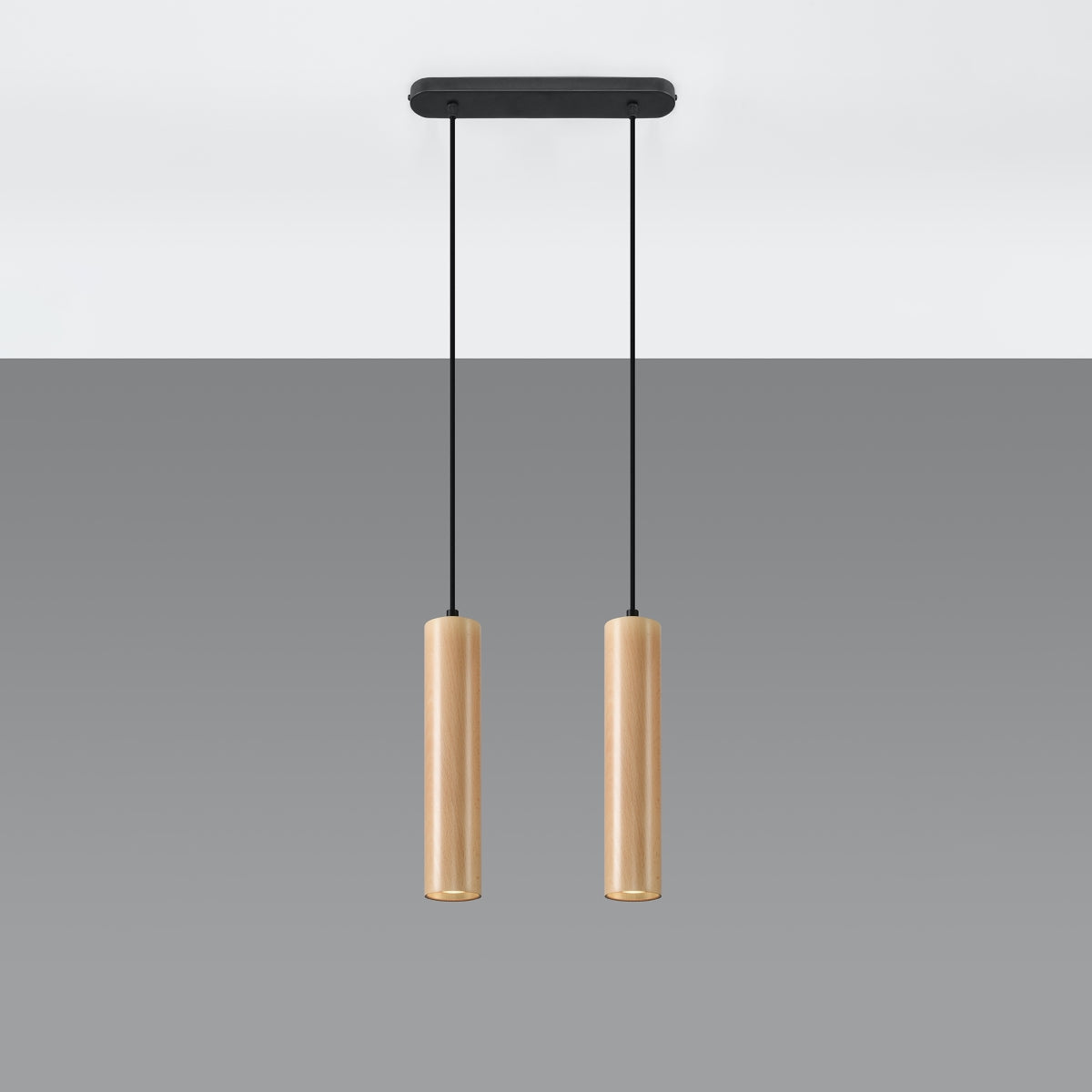 Pendelleuchte LINO 2 Holz Sollux Lighting