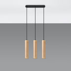 Pendelleuchte LINO 3 Holz Sollux Lighting