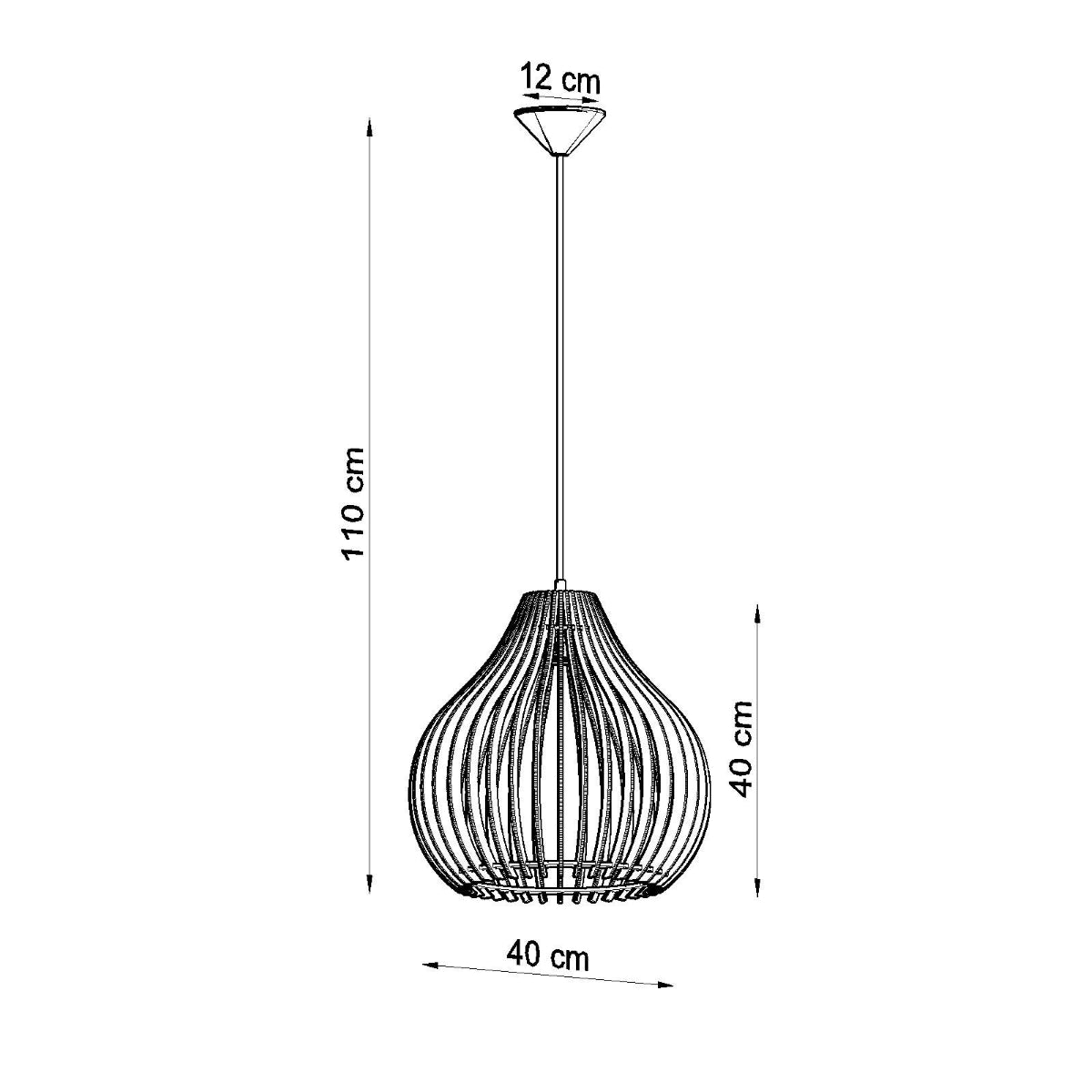 Pendelleuchte APRILLA Holz Sollux Lighting
