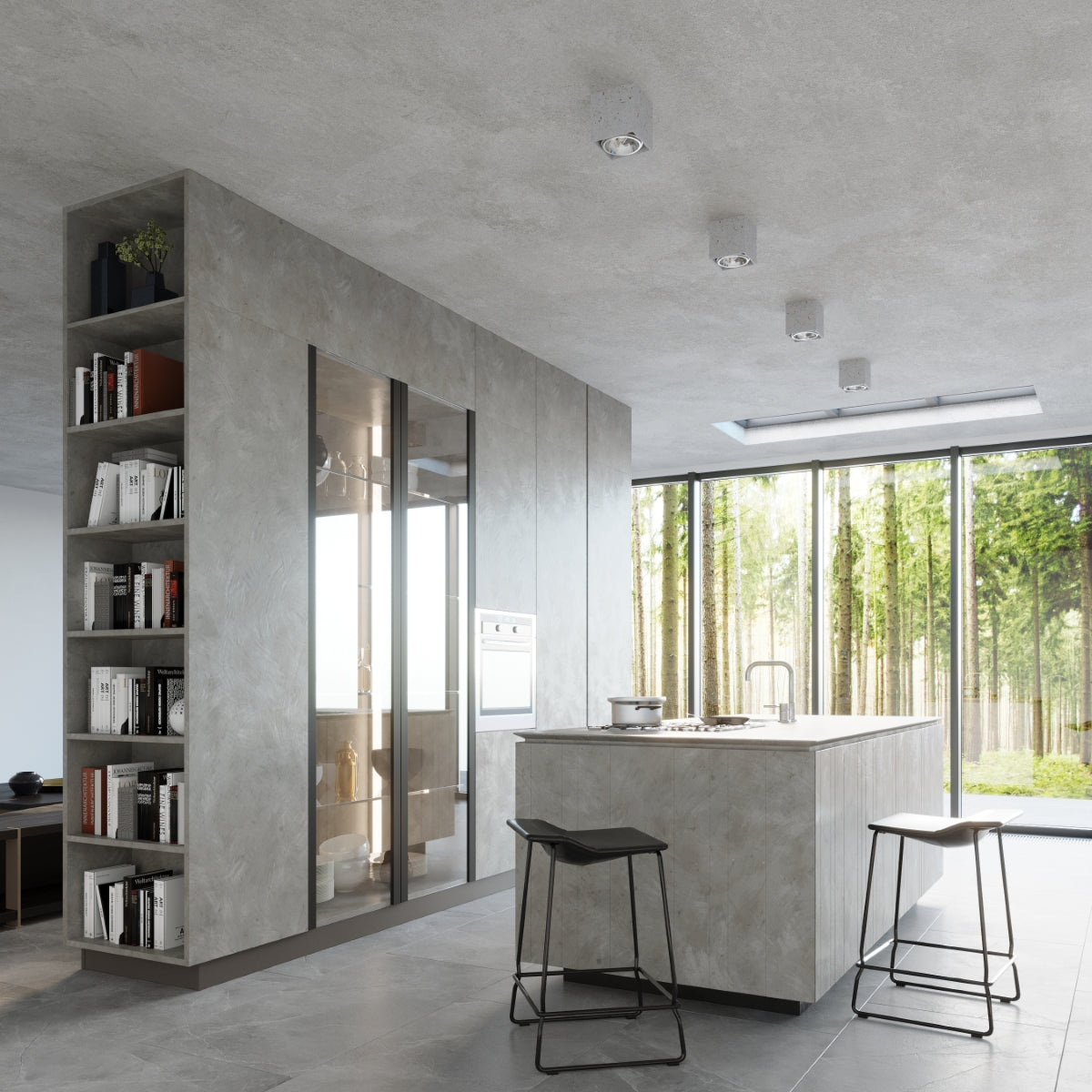 Deckenleuchte - Spot - Strahler VALDE Beton Sollux Lighting