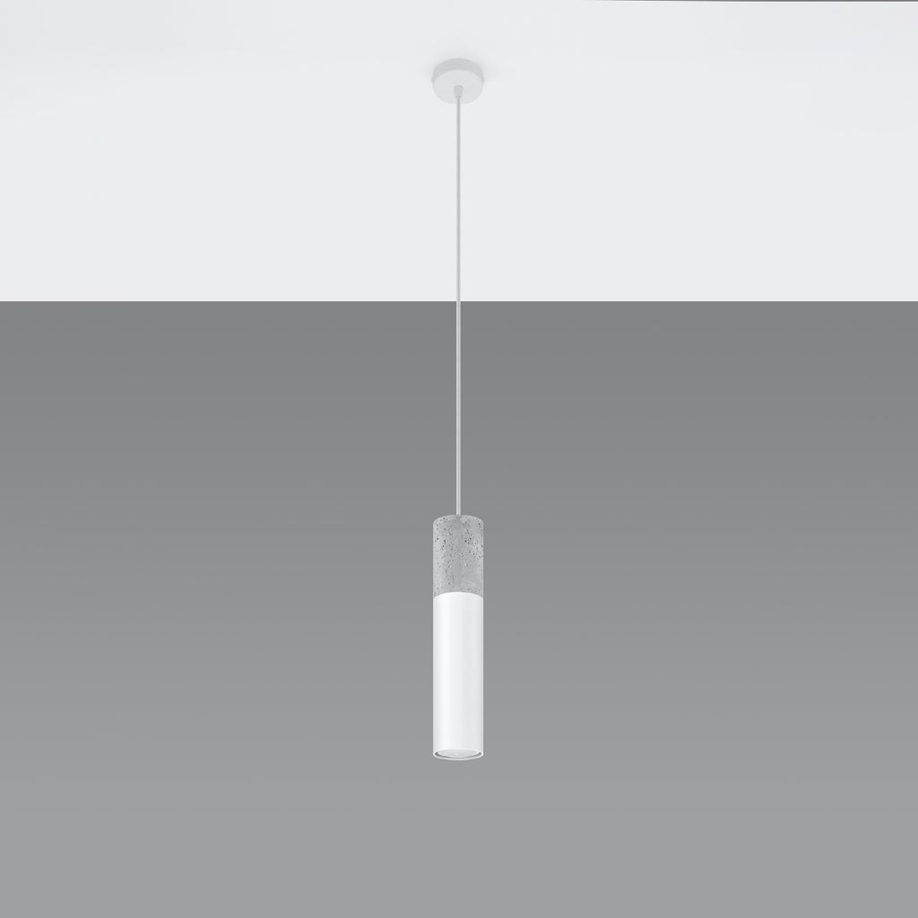 Pendelleuchte BORGIO 1 weiß Sollux Lighting