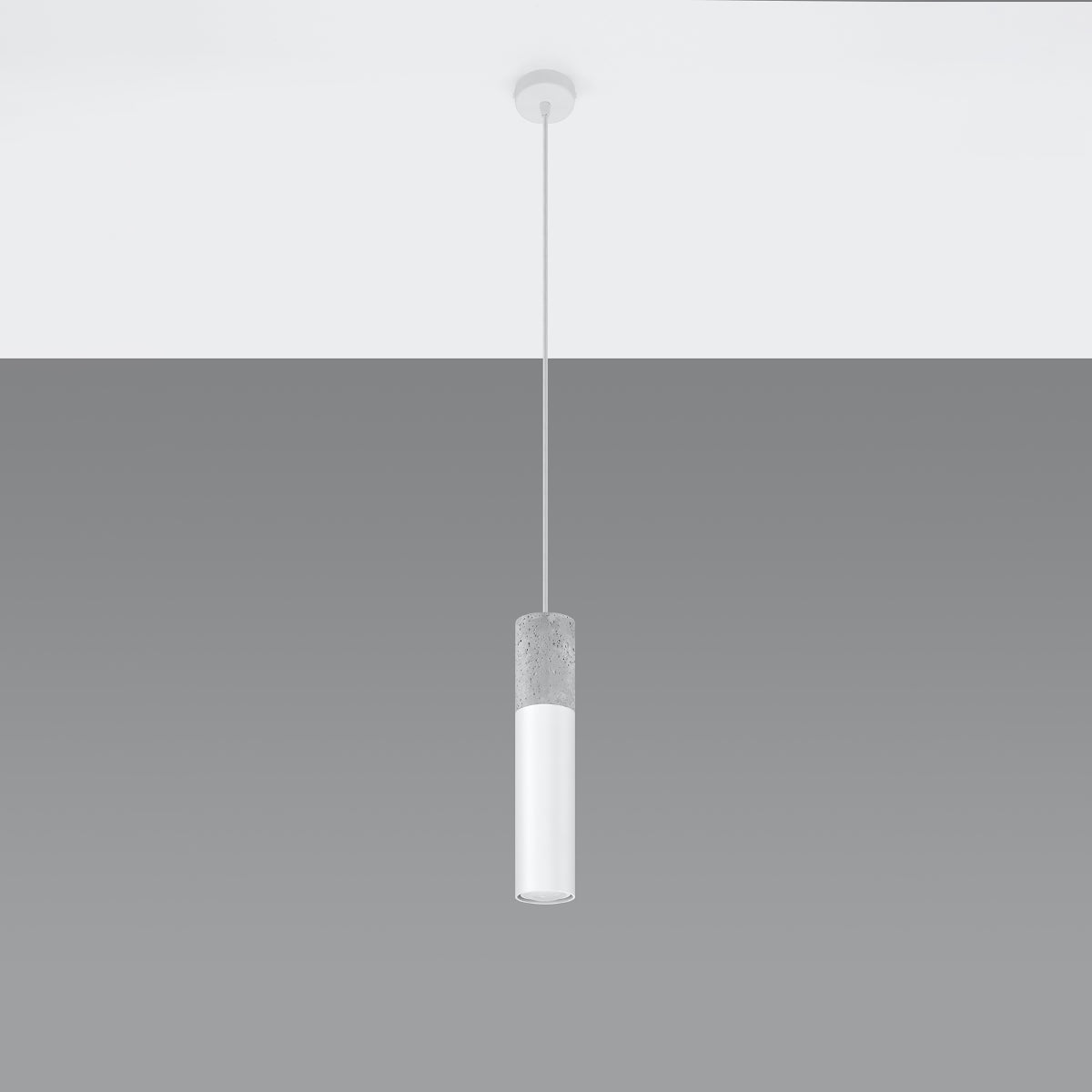 Pendelleuchte BORGIO 1 weiß Sollux Lighting