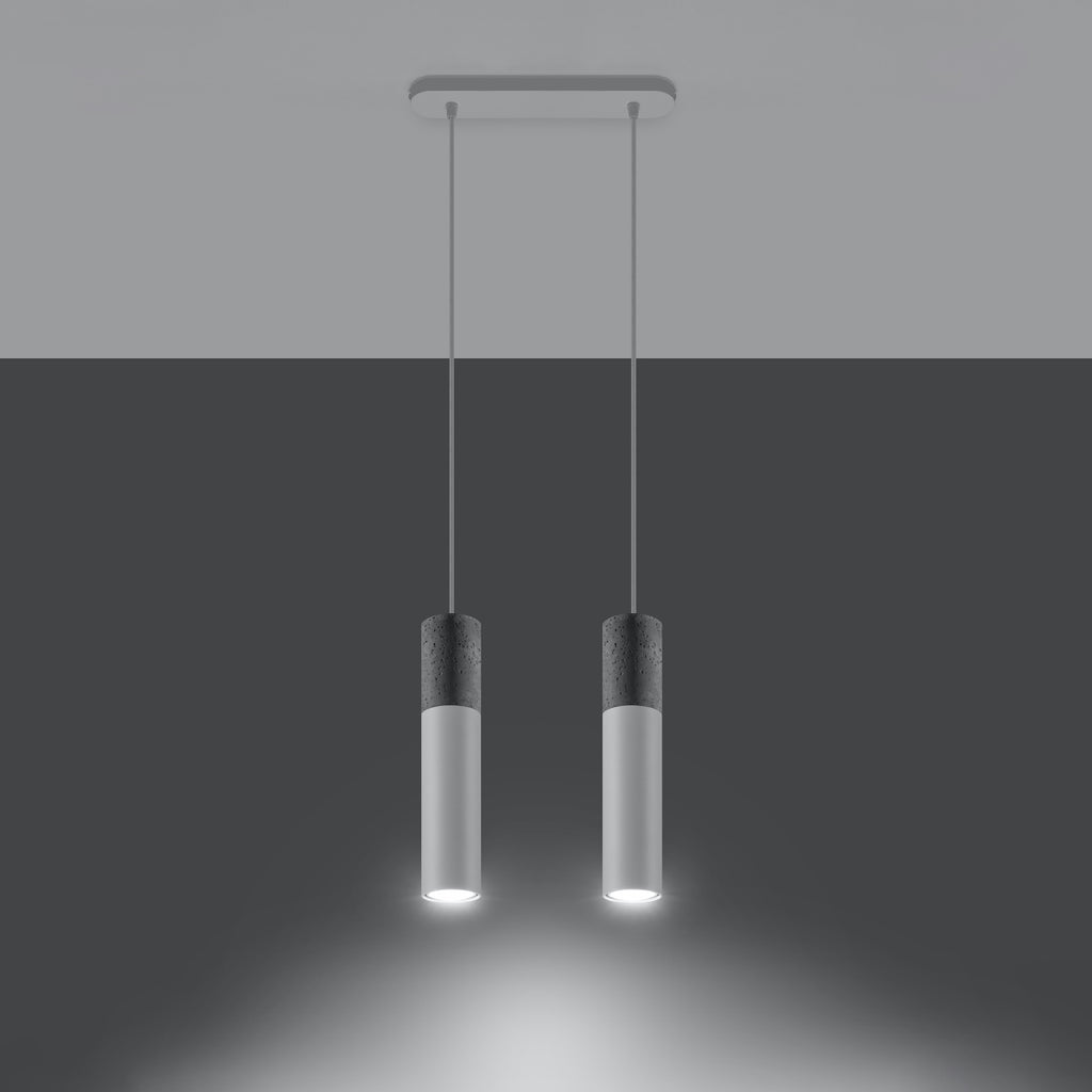 Pendelleuchte BORGIO 2 weiß Sollux Lighting
