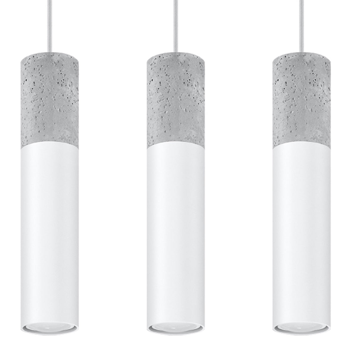 Pendelleuchte BORGIO 3L weiß Sollux Lighting