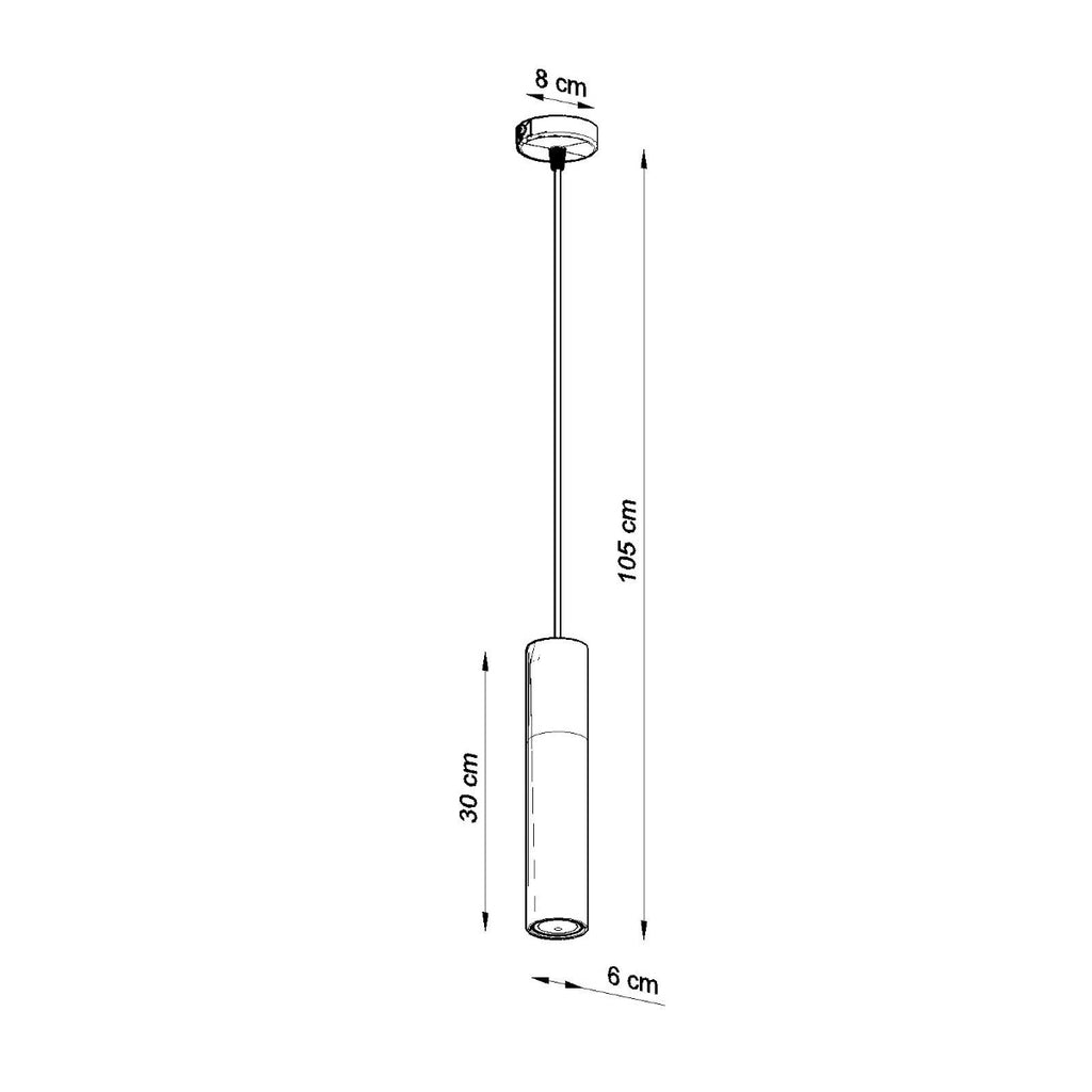 Pendelleuchte BORGIO 1 schwarz Sollux Lighting
