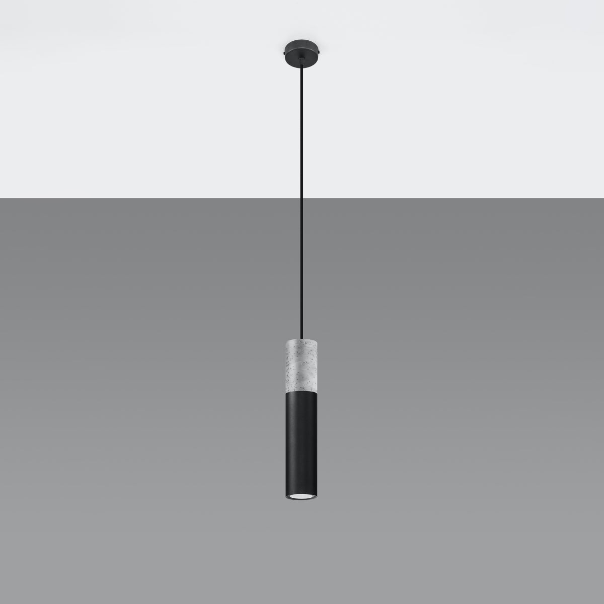Pendelleuchte BORGIO 1 schwarz Sollux Lighting