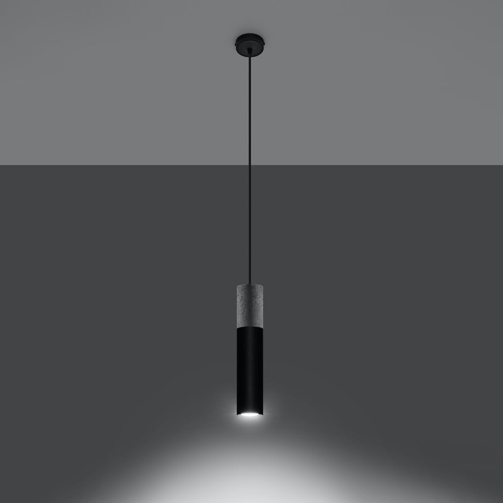 Pendelleuchte BORGIO 1 schwarz Sollux Lighting