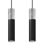 Pendelleuchte BORGIO 2 schwarz Sollux Lighting