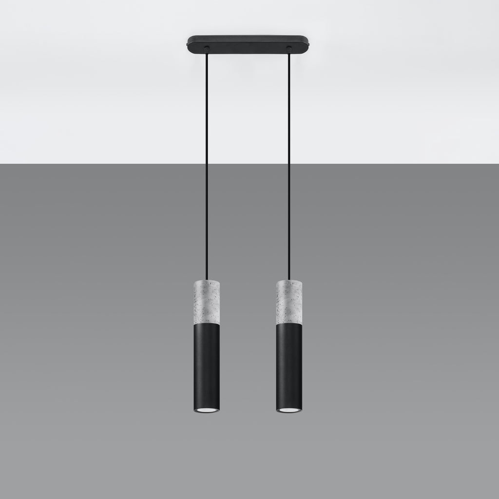 Pendelleuchte BORGIO 2 schwarz Sollux Lighting
