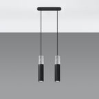 Pendelleuchte BORGIO 2 schwarz Sollux Lighting
