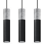 Pendelleuchte BORGIO 3L schwarz Sollux Lighting