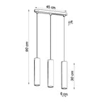 Pendelleuchte LUVO 3L Sollux Lighting