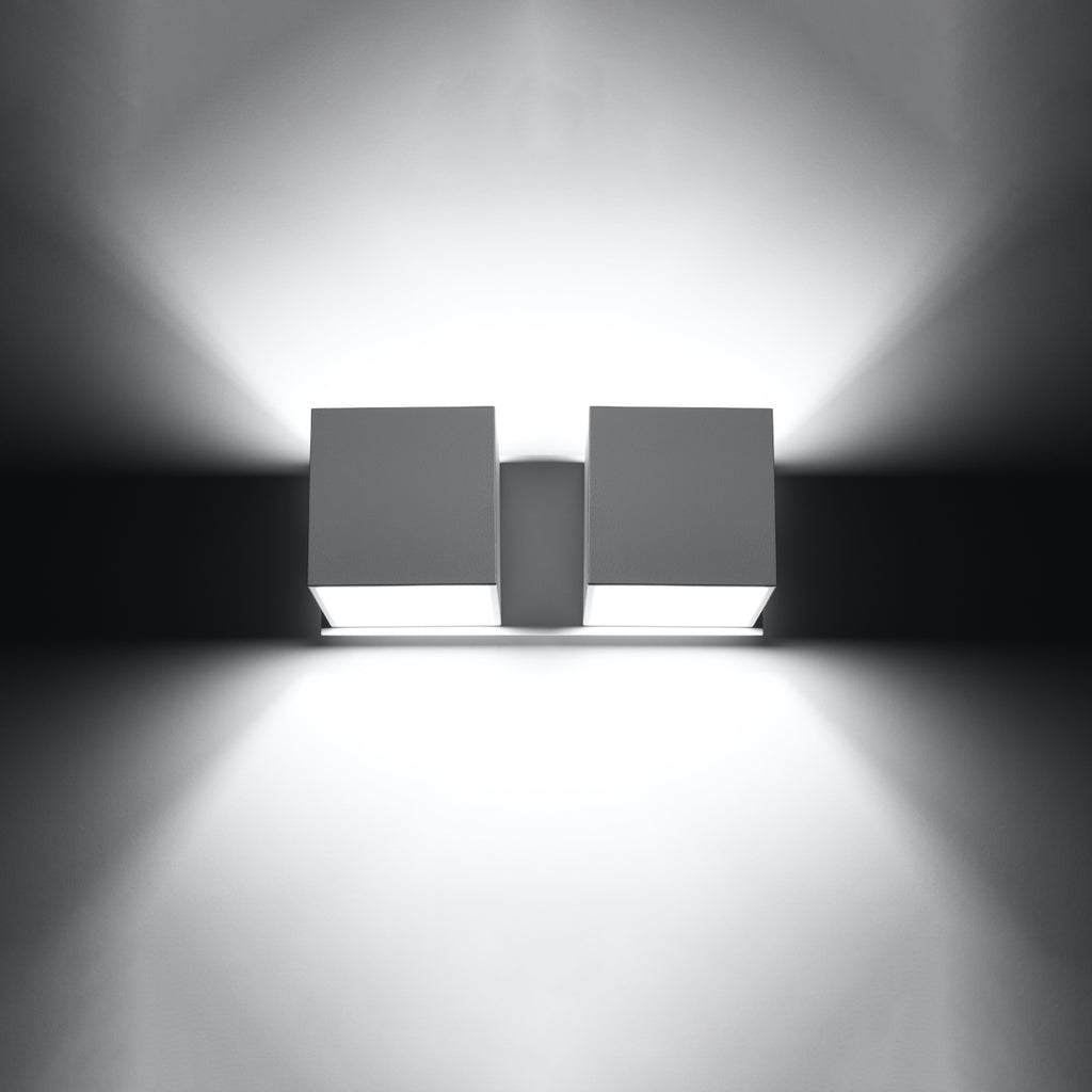 Wandleuchte QUAD 2 weiß Sollux Lighting
