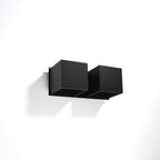 Wandleuchte QUAD 2 schwarz Sollux Lighting