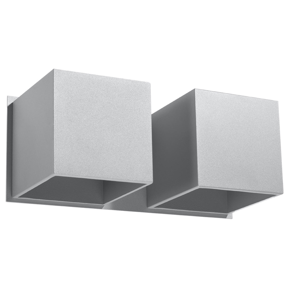 Wandleuchte QUAD 2 grau Sollux Lighting