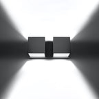 Wandleuchte QUAD 2 grau Sollux Lighting